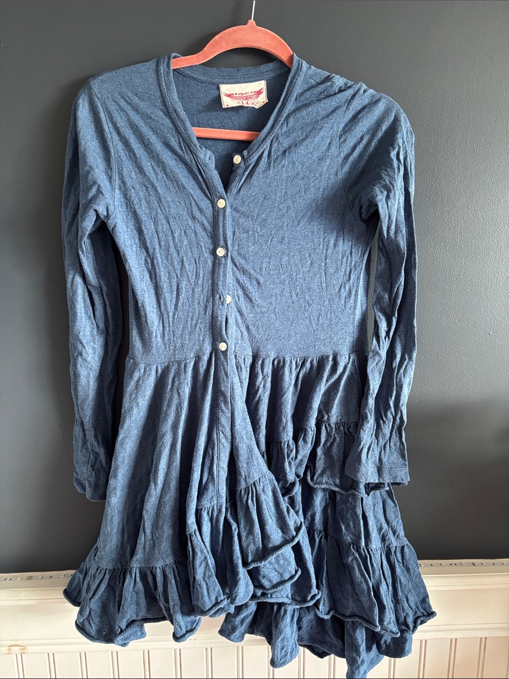 Paper-Wings Organic Blue Dress